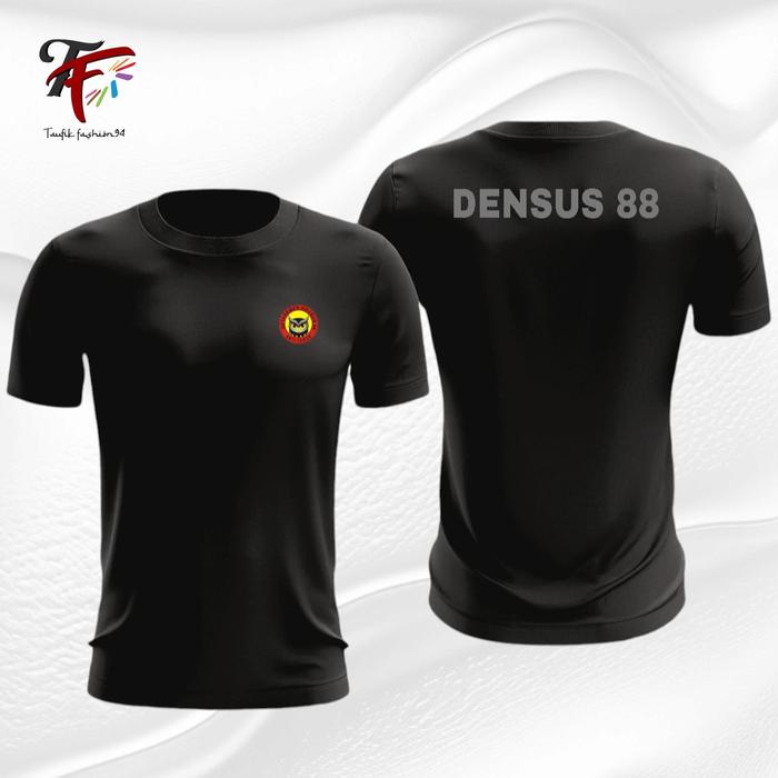 Gambar Jersey Dryfit DENSUS 88 - Pilihan 5 Warna untuk Olahraga - Sport - Hitam, M dari taufikfashion94 undefined Tokopedia