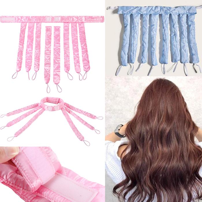 Jual Octopus Heatless Curling Rod Headband Curls Silk Ribbon