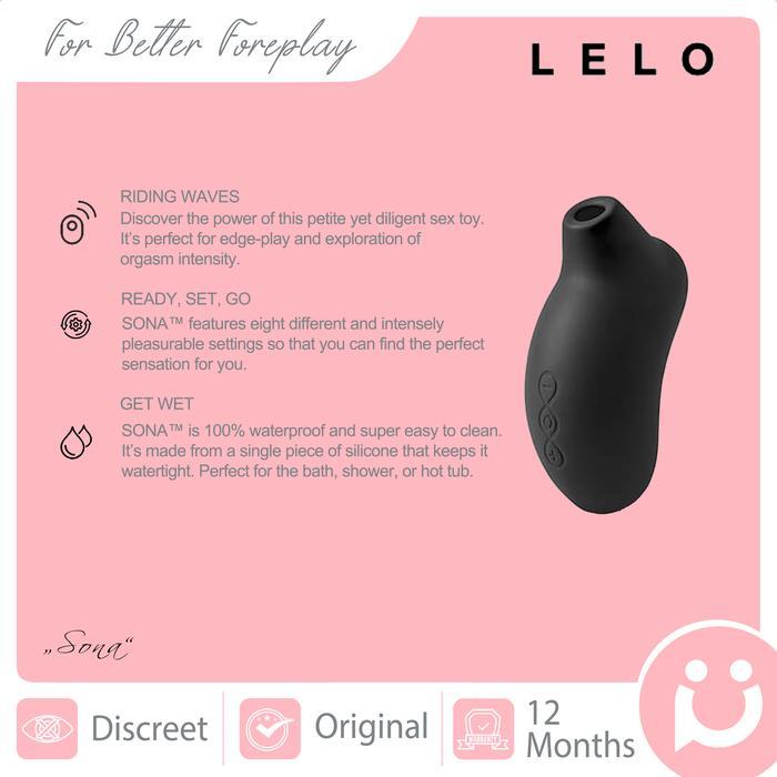 Gambar ORIGINAL LELO Sona, Air Pulsation Clitoral Stimulant (untuk Wanita) - Black dari store kayle undefined Tokopedia