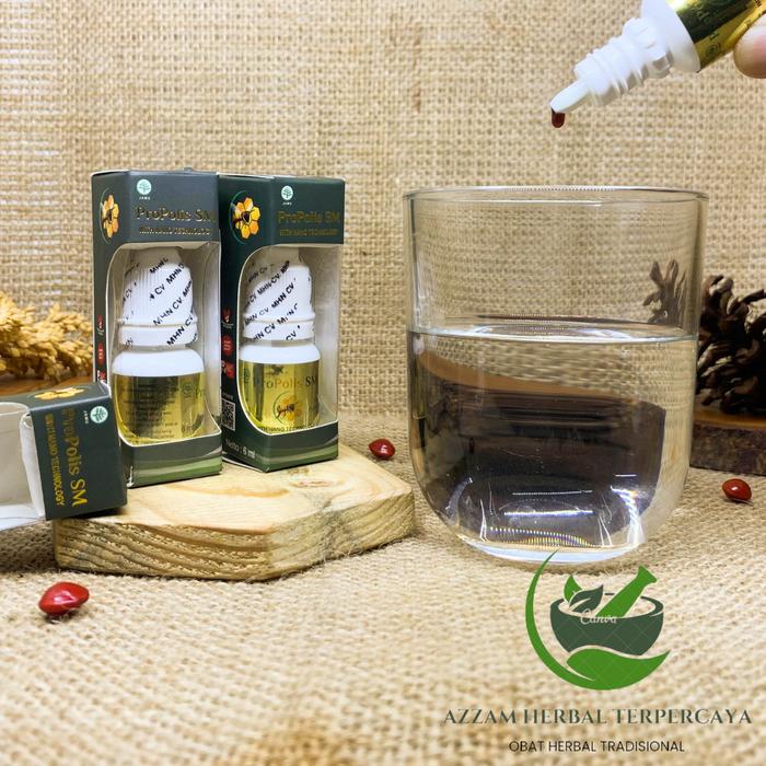 Gambar Obat Radang Tenggorokan Batuk Kering Sakit Menelen Infeksi Amandel Bengkak Gatal Suara Serak Untuk Anak & Dewasa Propolis SM Brazilian - PROPOLIS SM dari HerbsID undefined Tokopedia