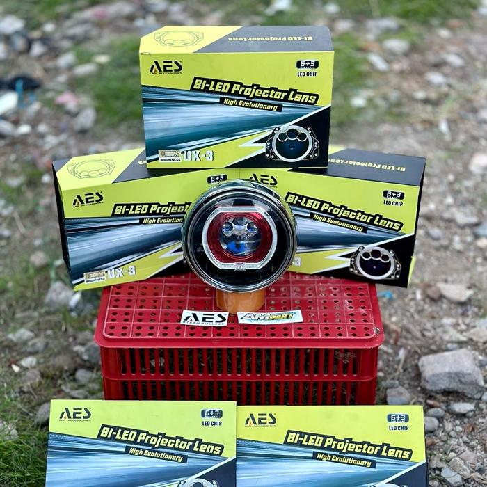 Gambar LAMPU BILED NINJA SS AES UX 3 RGB SET TINGGAL PAKAI Motorcycle - Hitam Merah, Aes Ux 3 dari AM.MOTOR undefined 2 Tokopedia