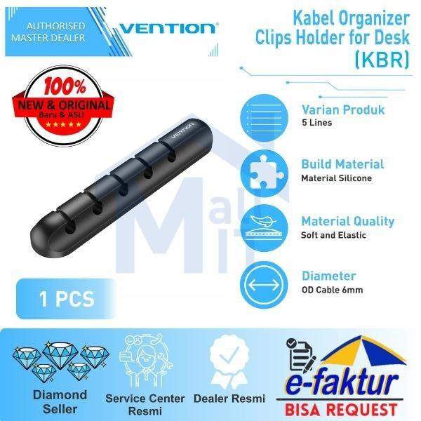 Gambar Vention Kabel Organizer Clips Holder For Desk Strong Adhesive and Silicone Body KBT KBR KBS dari Mall IT Medan undefined Tokopedia