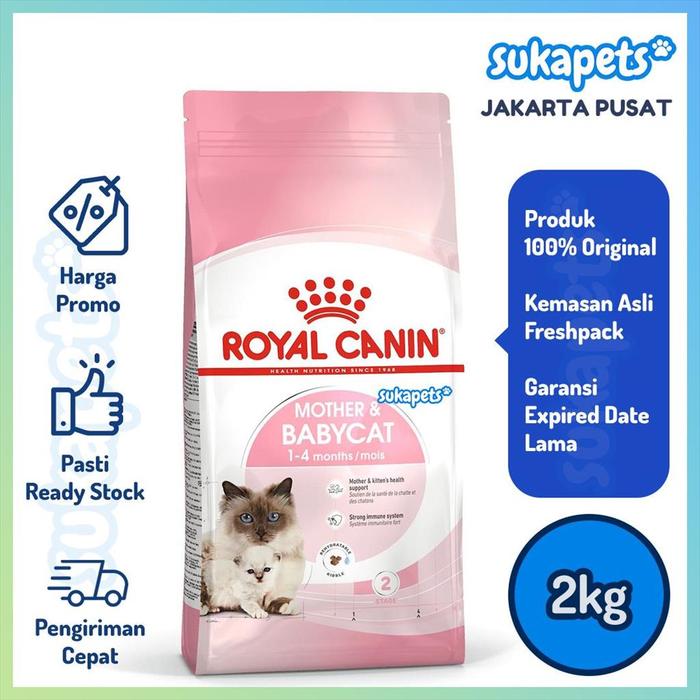 Gambar Royal Canin Mother & Baby Cat Makanan Induk & Anak Kucing 2kg dari Sukapets undefined Tokopedia
