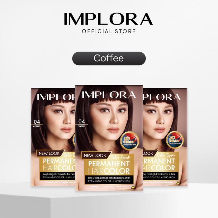 Gambar [3 PCS] Implora Permanent Hair Color | Pewarna Rambut - Coffee - 3pcs dari Implora Cosmetics_NEW undefined Tokopedia