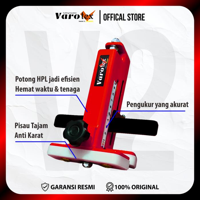 Gambar Varotex V2 (Cutting Tools for HPL) Alat Potong HPL Simple Tanpa Listrik dan Presisi - merah dari VAROTEX undefined Tokopedia