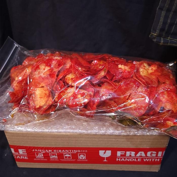 Gambar Keripik Singkong Bumbu Lengket Kemasan 500 gr dan 1 kg Rasa Balado, Rujak dan Cabe Ijo - Balado, 500 gr dari nona-snack undefined Tokopedia
