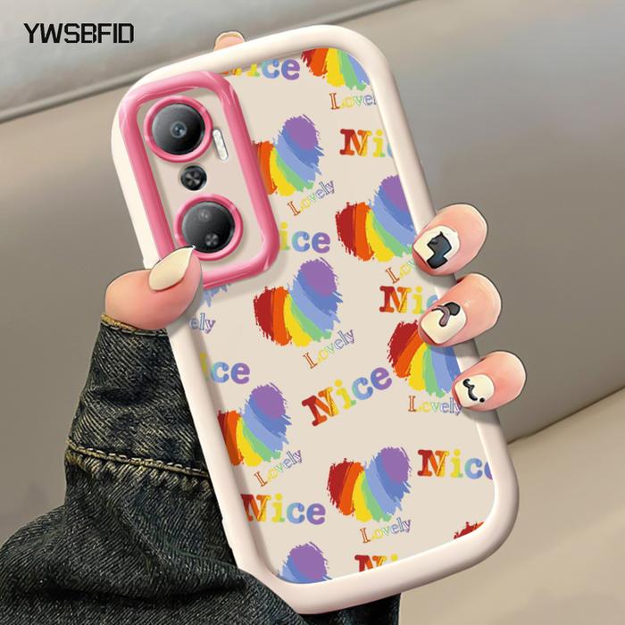 Gambar YWSBFID Casing Hp untuk Infinix Hot 20 Hot 20i Case Pola Hati Berwarna-warni Kasing Makaroni kepulan krim Silikon Softcase Casing - Gaya1, Infinix Hot 20 dari YWSBFID MALL Kab. Tangerang Tokopedia