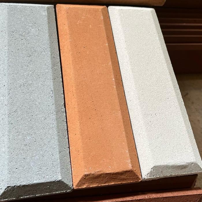 Gambar Bata tempel bevel merah tercota,putih,abu (27×4)dekorasi dinding indoor & outdoor - Putih dari Sinar block indonesia undefined Tokopedia