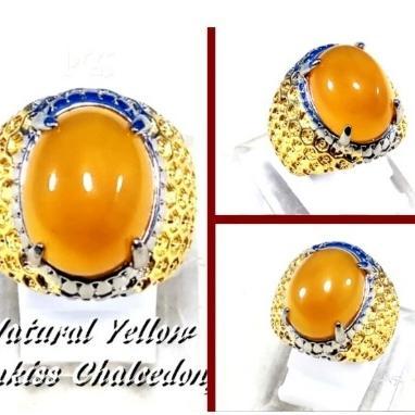 Gambar Cincin Batu Akik Yellow sunkist Natural - 6 dari FAPermata undefined 3 Tokopedia