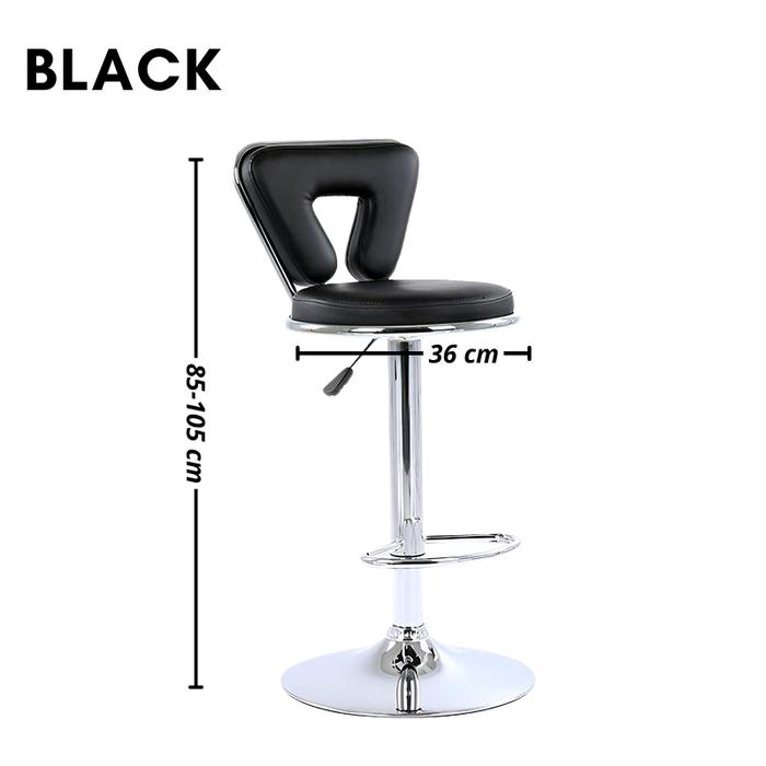 Gambar Kursi Bar Putar Kursi Bar Minimalis Kursi Bar Besi Kursi Bar Cafe Kursi Bar Ergonomis - GD15A1-Black dari Unix Store 88 undefined Tokopedia