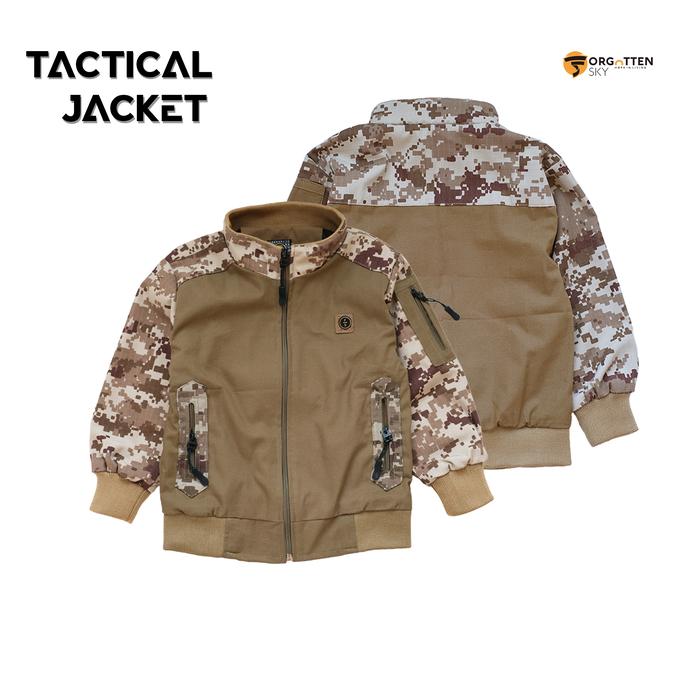 Gambar Forgotten Sky Jaket Anak Tactical Loreng Bahan Baby Kanvas Premium Jaket Anak Laki-laki Perempuan Usia 1-10 Tahun - Khaki, S dari Forgotten Sky undefined Tokopedia