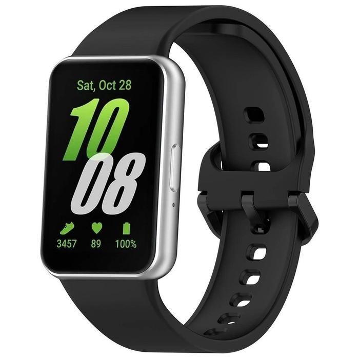 Gambar Original Rubber Band for Samsung Fit 3 Sport Silicone Strap Replacement Belt Bracelet Accessories Tali Jam Tangan Smartwatch for Samsung Galaxy Fit 3 - Black, Samsung Galaxy Fit 3 dari EIMO undefined Tokopedia
