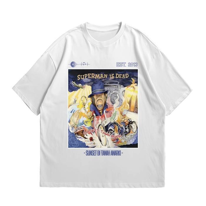 Gambar KING kaos Band SID (SUPERMAN IS DEAD) -Sunset di Tanah Anarki- /T-shirt Distro B Kaos ramah kulit dan menyerap keringat | Best seller - White, XL dari GoHot74 undefined Tokopedia