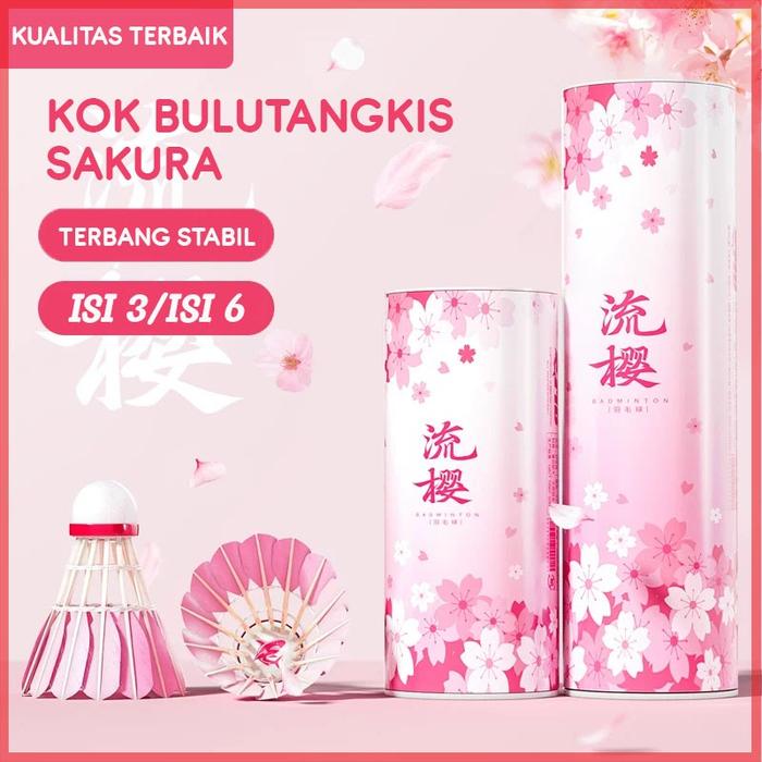 Gambar SYU Shuttlecock Sakura | COCK Murah Terbaik Kok Bulutangkis Kok Badminton Sakura Kualitas terbaik Terbang Stabil dari Syuky Shop undefined Tokopedia