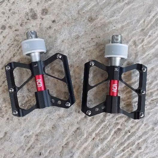 Gambar Pedal Ion Quick Release QR sepeda lipat mtb roadbike citybike as besar alloy bearing - Hitam, pedal saja dari Rejeki Subur Bike undefined Tokopedia