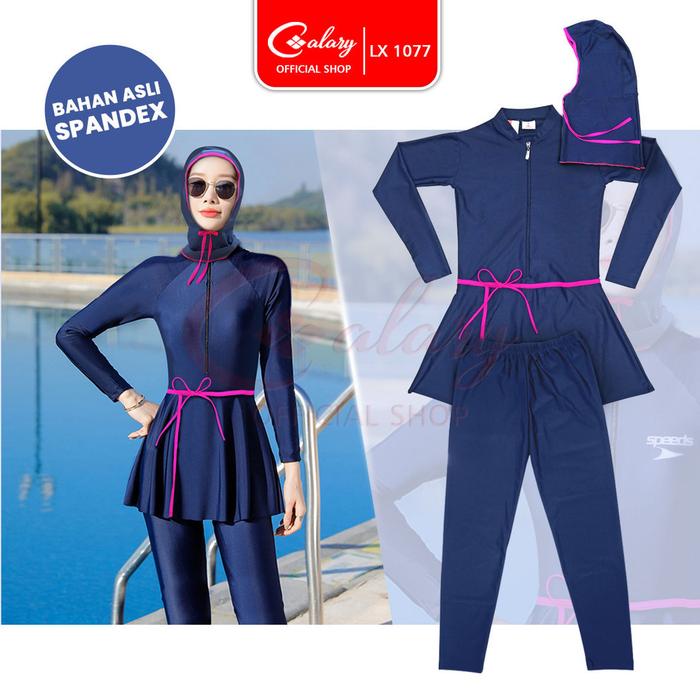 Jual SPEEDS Baju Renang Spandex Elastis Pakaian Renang Muslimah