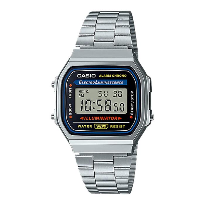 Gambar Jam Tangan Pria Casio General A168WA-1WDF Retro Digital Dial Stainless Steel Band dari Machtwatch Indonesia undefined Tokopedia