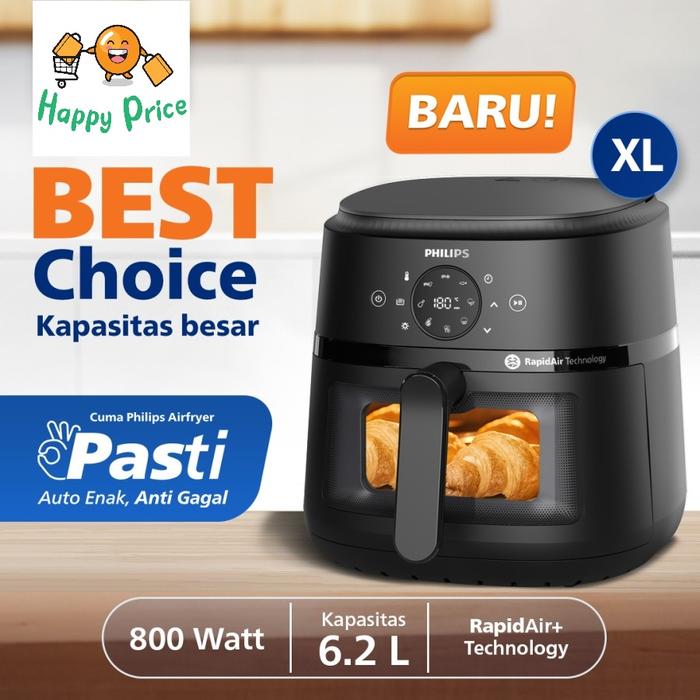 Gambar Philips Series 2000 Airfryer 6,2 L - NA230/00 - PACKING BUBBLE dari HappyPrice undefined Tokopedia