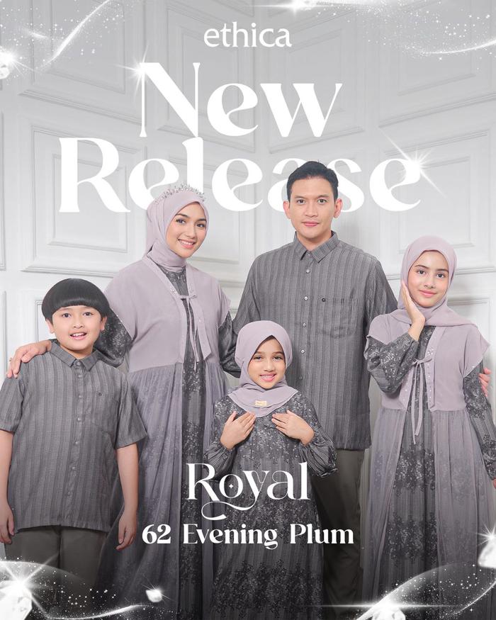 Gambar ETHICA Baju Muslim Sarimbit Lebaran 2026 Setelan Keluarga Couple ROYAL 62 Evening Plum - KOKO, 6XL dari Ethica Cimahi undefined Tokopedia