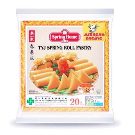 Gambar Spring Home TYJ Spring Roll Pastry 20 Sheets 8.5" 275 gr dari JURAGAN DAGING INDO undefined Tokopedia