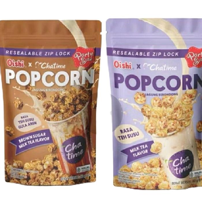 Gambar Oishi x Chatime Popcorn brown sugar and milk tea - Brown sugar, Milk tea dari GLORY STARS undefined Tokopedia