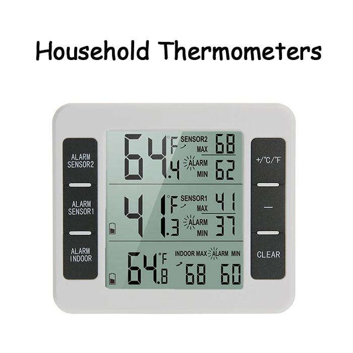 Gambar Electronic Refrigerator Freezer Thermometer Temperature Measuring Device Indoor Outdoor Household Remote Sensor LCD Temp Meter dari AGEN GROSIRR SPATU TRRBARRRU undefined Tokopedia