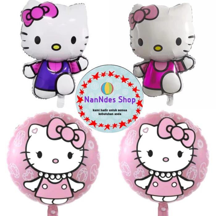 Gambar Balon Jumbo Hello Kitty Bulat Tema Karakter Pink Ungu Pesta dari gumadi kemeja8466 undefined Tokopedia