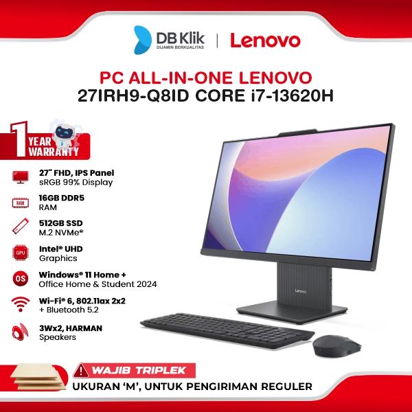 Gambar Lenovo 27IRH9-Q8ID PC AIO INTEL Core i7-13620H 16GB DDR5/512GB M.2 NVMe Windows 11 Home + Microsoft Office Home Student 2024 27" FHD IPS - Luna Grey dari DBKlik Indonesia undefined Tokopedia