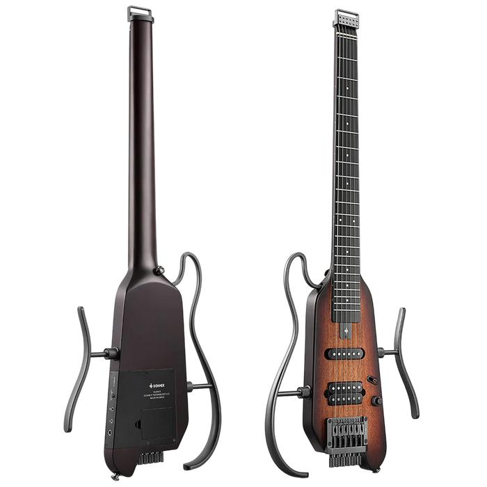Gambar DONNER HUSH-X HUSH X SILENT TRAVEL ELECTRIC GUITAR NET - Sunburst dari Net Musik undefined Tokopedia