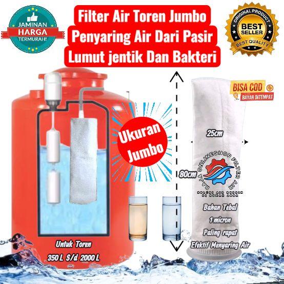Gambar Filter Air Toren Jumbo Penyaring Air dari lumut pasir cacing dan anti bacteri cocok Untuk Toren Tandon Air di Rumah Dan Di Pabrik Saringan - -, - dari Raja Onlineshop Filter Air undefined Tokopedia