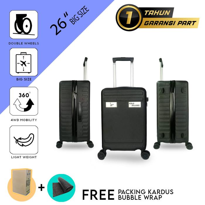 Jual Koper Hardcase Polo Milano SIZE 26 Inci BIG SIZE GARANSI PART