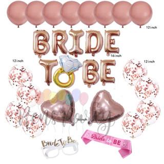 Gambar Paket Lengkap Dekorasi Bridal Shower Balon Bride To Be - pink dari rensparty undefined Tokopedia