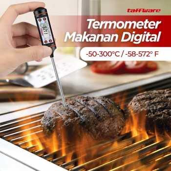 Gambar Taffware Termometer Pengukur Suhu Makanan Digital Daging Kopi Susu - TP101 - Hitam dari Taffware Official Store Kota Administrasi Jakarta Barat Tokopedia