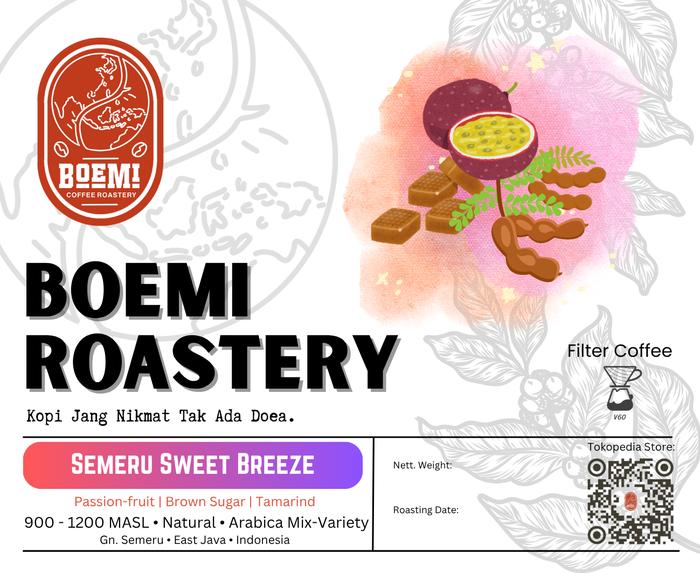 Gambar Semeru Sweet Breeze - Gn Semeru East Java- Natural Process - Boemi Roastery - 100 gr, Whole Bean/Biji Utuh dari Boemi Roastery undefined Tokopedia