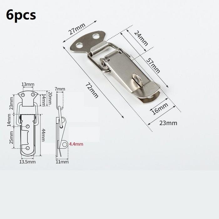 Kancing Togle Jual 6pcs/pack Spring Lock Toggle Latch Clamp Kancing Kunci Kaitan Box ...