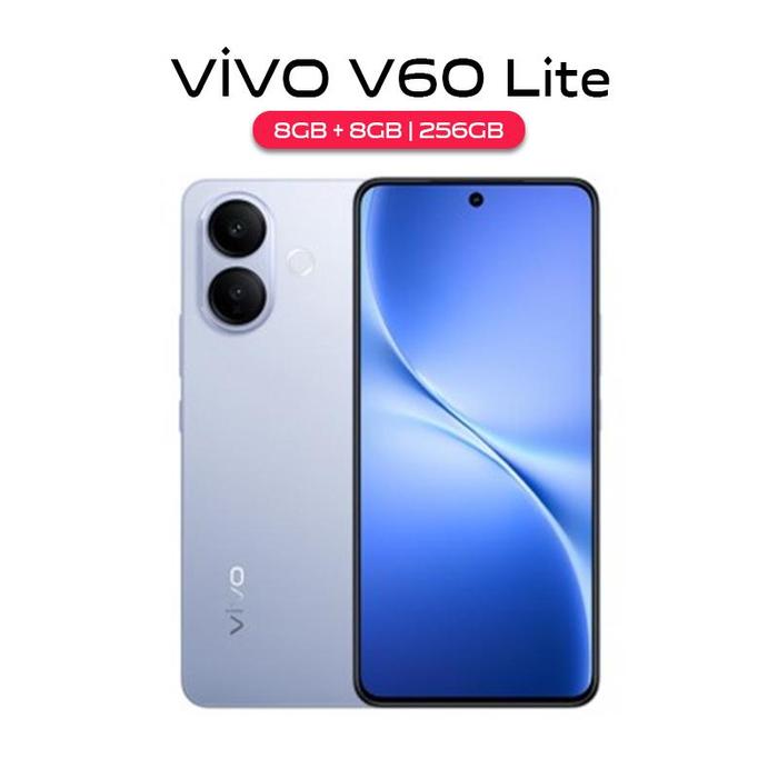 Gambar Vivo V60 Lite 5G 12/512GB 8/256GB 8+8GB Extended RAM NFC Garansi Resmi HP Android Murah Handphone - 4G 8/256GB Blue, Full Set bawaan dari Aurora Mall Phone Kota Surabaya Tokopedia