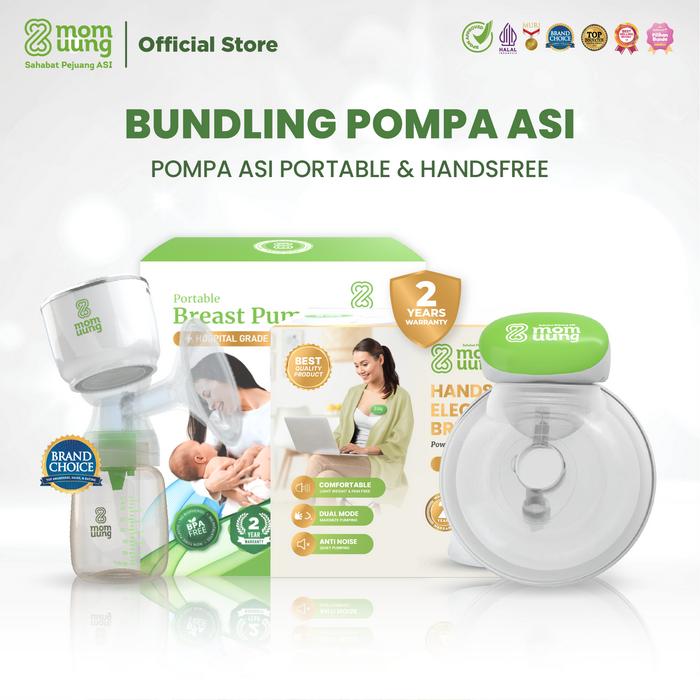 Gambar Mom Uung Pumping Essential Bundle - Pompa ASI Portable & Handsfree - Breast Pump Elektrik Medical Grade - Garansi 2 Tahun - POMPA PORTABLE DAN HANDSFREE dari Mom Uung Official undefined Tokopedia