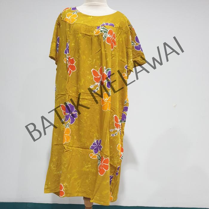 Gambar Daster batik SUNAN PREMIUM ORI Rayon Adem Babylook XXXL Jumbo - Kunyit B dari Batik Melawai undefined 3 Tokopedia
