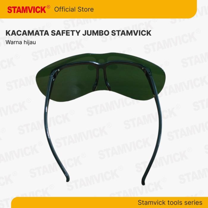 Gambar Kacamata Las Jumbo / Kaca Mata Safety Gurinda Stamvick ( Ada Tali ) - Safety Goggle - Hijau dari Stamvickofficial undefined 4 Tokopedia