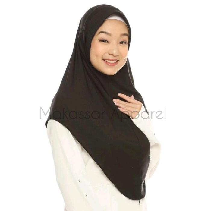Gambar JILBAB BERGO HAMIDAH PENGUIN |Makassar| UKURAN L - Hmd HITAM dari Makassar Apparel_NEW undefined Tokopedia