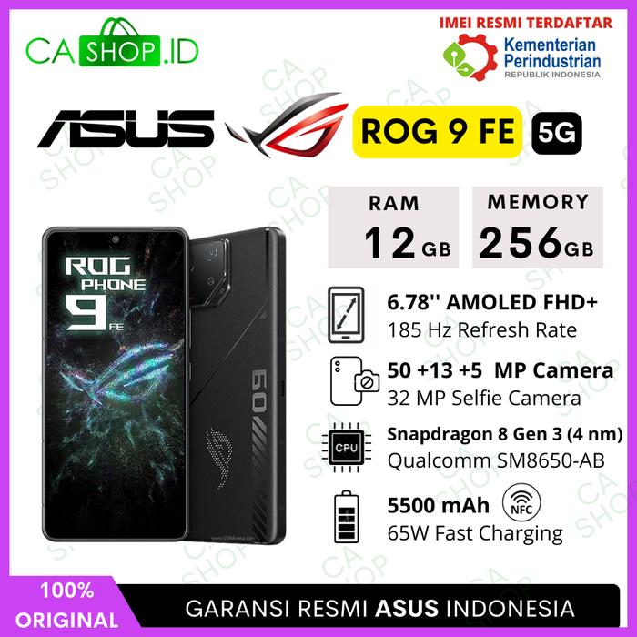 Gambar Asus ROG Phone 9 FE NFC 5G 12/512GB + 12/256GB + Pro 24/1TB + 16/512GB Gaming New Original Garansi Resmi - ROG 9 FE 12/256 dari CA Shop undefined 4 Tokopedia