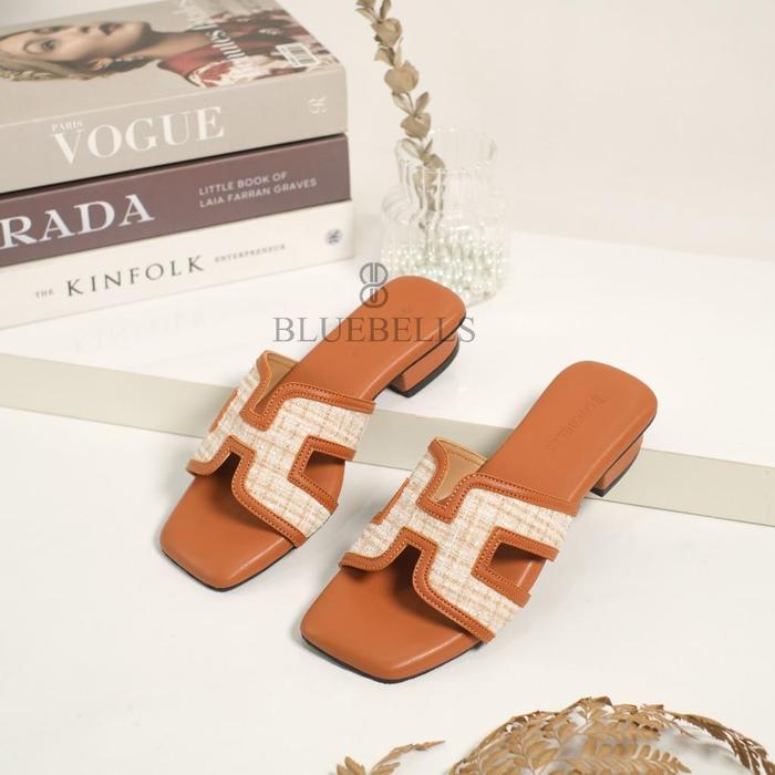 Gambar Bluebells HOUSTON Sendal Wanita Heels 3cm Lucu Korean Style (Tersedia Size 36-41) - tan, 39 dari @bluebells.shop undefined Tokopedia
