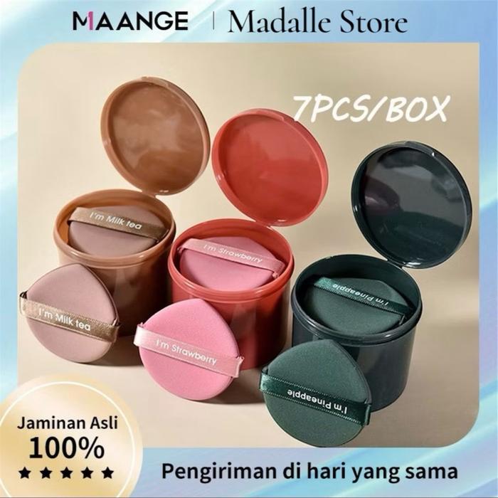 Gambar MAANGE Spons Make Up Set 7 in 1 / Box Beauty Blender Foundation Air Cushion Spons Puff Lembut Bedak Powder Puff 1306 dari MadalleStore_NEW undefined Tokopedia
