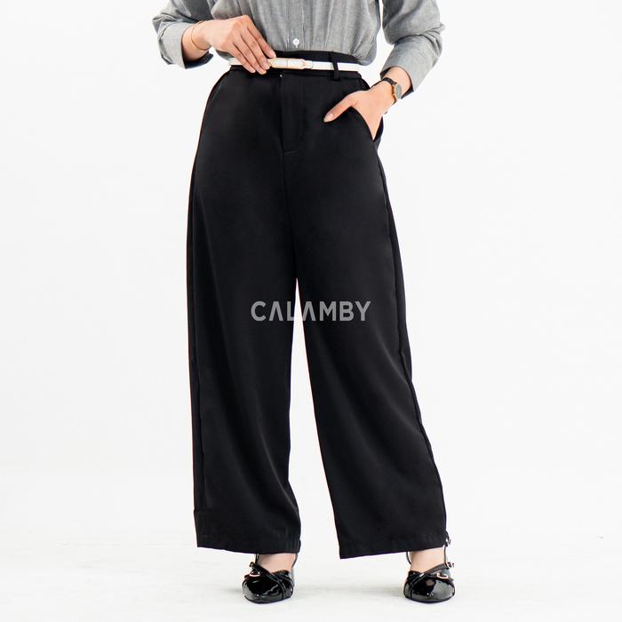 Gambar Loose Pants (Woven Premium) - CALAMBY - Black, M dari CALAMBY.ID undefined Tokopedia