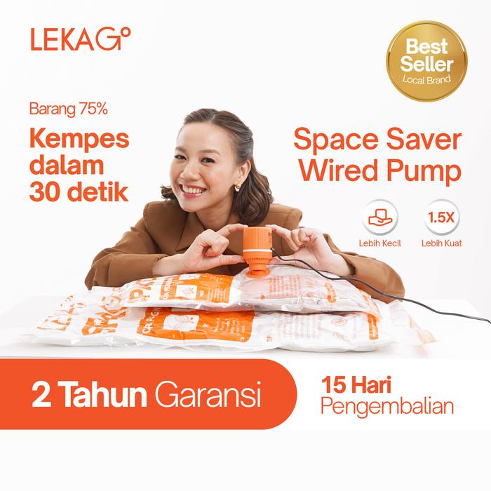 Gambar LEKA Go! - Space Saver Wired Pump - Pompa Vakum Elektrik - Pump Only dari LEKA Indonesia undefined Tokopedia