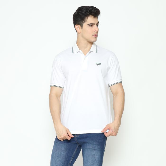 Gambar Hammer Men Fahion Polo C1PI011 | Kaos Polo Lengan Pendek Putih Hitam - Putih, S dari Hammer Clothing undefined Tokopedia