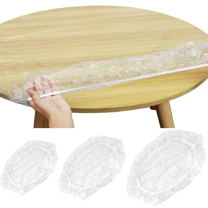 Gambar PLASTIK TAPLAK sekali pakai taplak meja makan bening P029 - TAPLAK 1PC dari HAPRI87 undefined Tokopedia