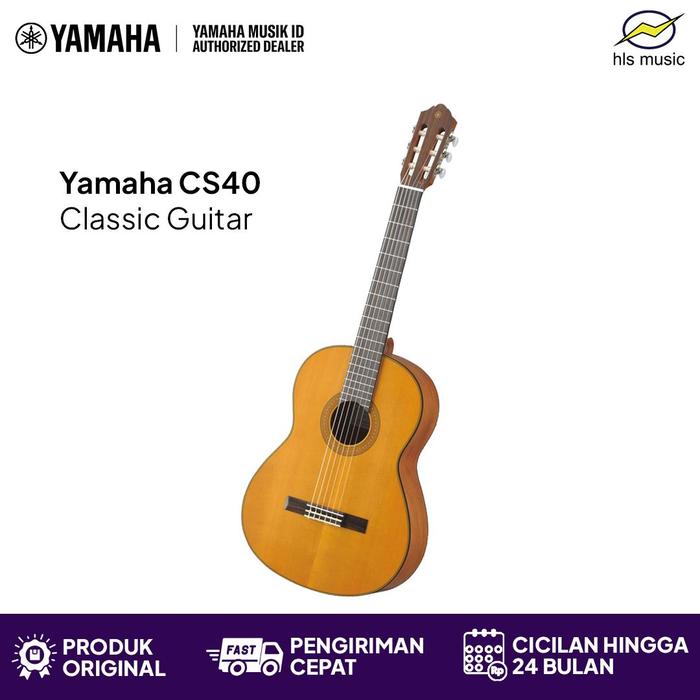 Gambar Yamaha CS40 Gitar Klasik Size 3/4 Untuk Anak Usia 8-12 Tahun Original - Gitar dari HLS Music - Yamaha ID Official undefined Tokopedia