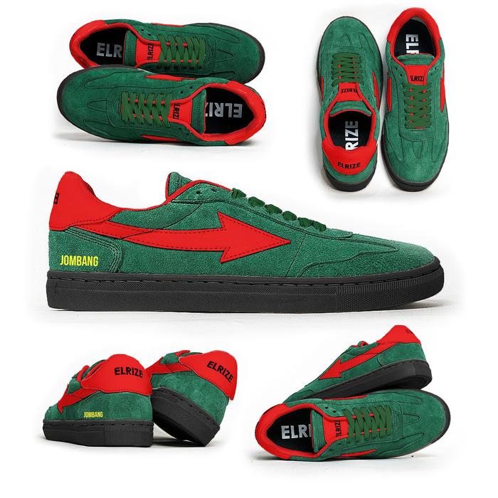 Gambar [Edisi Jatim A-M] Sepatu Elrize Jawa Timur Series - Casual Ultras Pria Shoes Sneakers Black Olahraga Running Kerja - JOMBANG, 41 | 27 cm, Pilih: Sesuai list? Polos? atau Custom Nama? dari ELRIZE OFFICIAL undefined Tokopedia