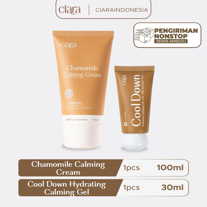 Gambar Ciara Cool Down Hydrating Calming Gel X Ciara Chamomile Calming Cream dari Ciaraindonesia undefined Tokopedia